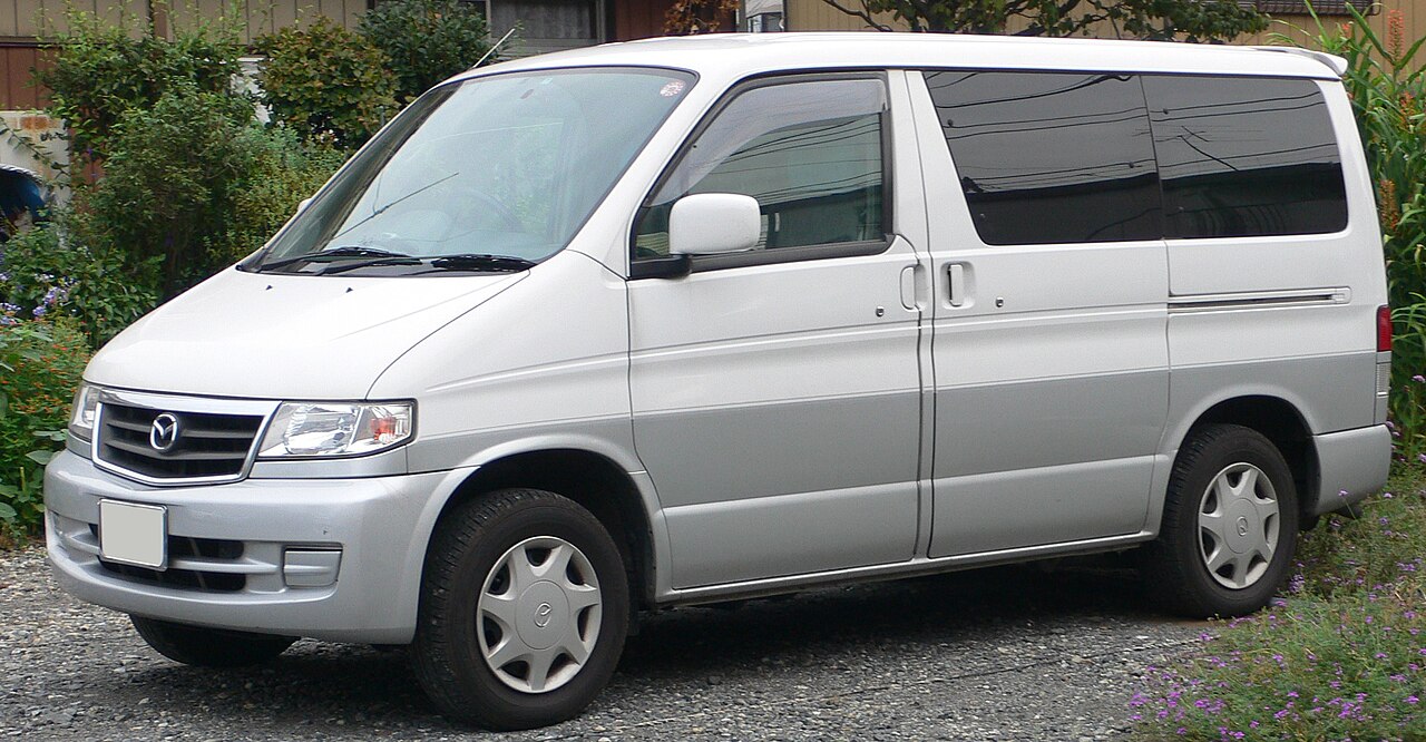 Mazda Bongo Friendee minivan, popular UK grey-import campervan.